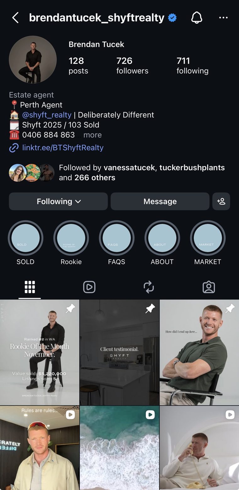 Brendan Tucek on Instagram, brendantucek_shyftrealty